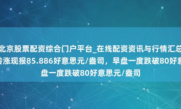 北京股票配资综合门户平台_在线配资资讯与行情汇总 现货白银转涨现报85.886好意思元/盎司，早盘一度跌破80好意思元/盎司