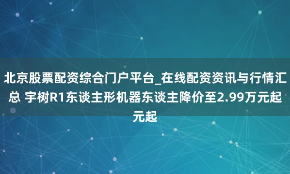 北京股票配资综合门户平台_在线配资资讯与行情汇总 宇树R1东谈主形机器东谈主降价至2.99万元起