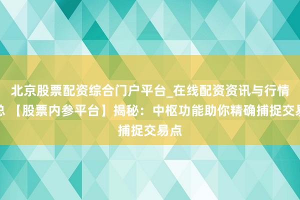 北京股票配资综合门户平台_在线配资资讯与行情汇总 【股票内参平台】揭秘：中枢功能助你精确捕捉交易点